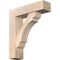 Ekena Millwork Olympic Block Smooth Bracket w/ Offset Brace, Douglas Fir, 7 1/2"W x 28"D x 32"H BKT0806X28X32OLY05SDF - alternate 1